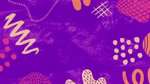 Animated colored background made of various kinds of figures Stock Footage 305993875