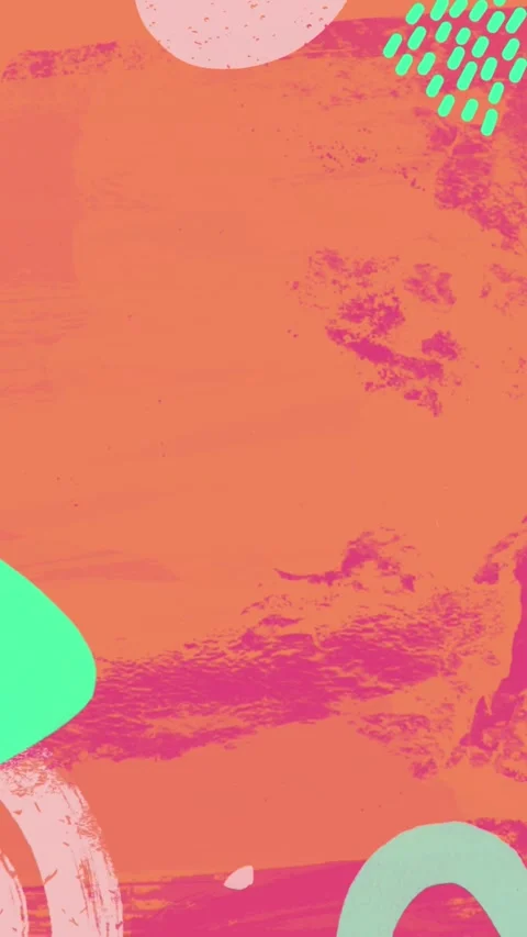 Animated colored background made of various kinds of figures Stock Footage 305993895