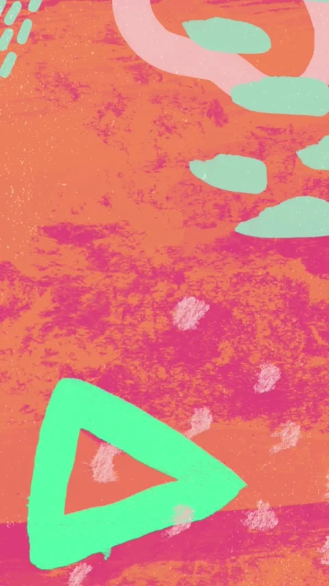 Animated colored background made of various kinds of figures Stock Footage 305993916