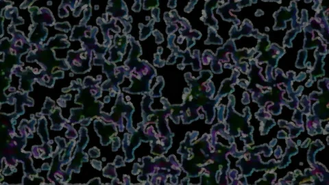 Animated, colored, blurry abstract shapes with texturized outlines 스톡 동영상 147103506