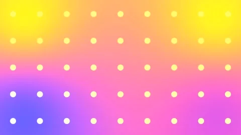 Animated colorful dot pattern background. Stock animation. Rows of increasing Stock Footage 130664015