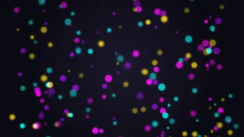 Animated Colorful Dots on Black Background. Vídeos de archivo 335999944