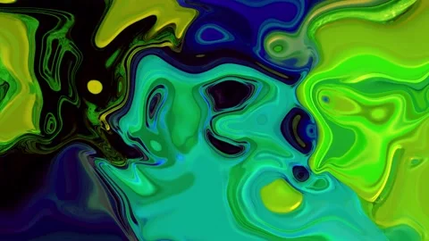 Animated colorful gradient in wavy smoothly liquid background Stock Footage 195104643