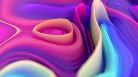 Animated colorful lava background, Template for Children's Events Stock Footage 243586362