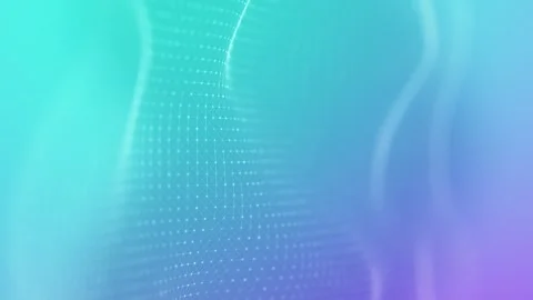 Animated colorful particle dot network background, flowing gradient waves Stock Footage 289756929
