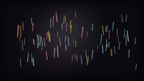 Animated Colorful streaks of light falling down. Vídeos de archivo 335735247