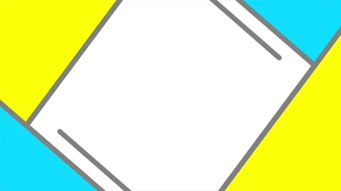 Animated comic cartoon theme background in blue and yellow color with outline Stock Footage 313416239