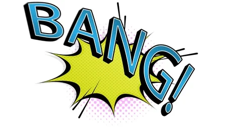 Animated Comic Text Stock Footage 107855379