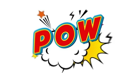 Animated Comic Text Stock Footage 107855396