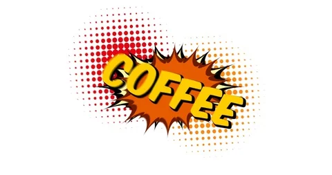 Animated Comic Text Stock Footage 107855408