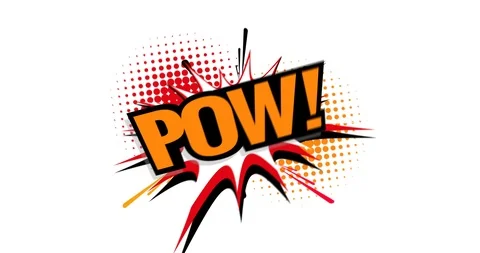 Animated Comic Text Stock Footage 107855421