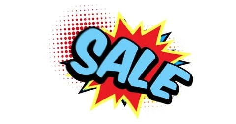 Animated Comic Text Stock Footage 107855423