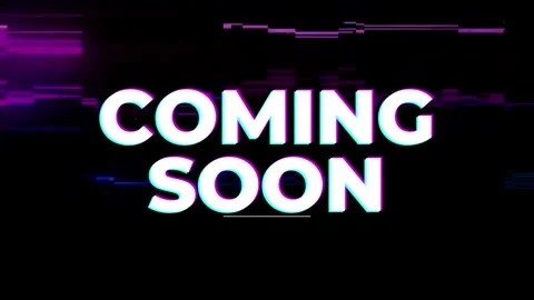 Animated coming soon animation text intr... | Stock Video | Pond5
