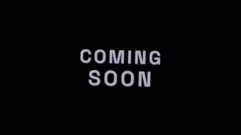 Animated Coming Soon Text Glitch Effect Digital Distortion 4K Vídeo Stock 336826399
