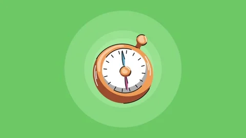 Animated compass icon showing dynamic needle movement on a vibrant green ba.. Stock Footage 334090820
