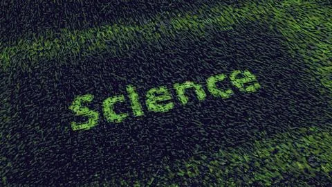 Animated computer chipset pattern, 3d futuristic technology background Stock Illustration