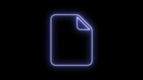 Animated computer file document icon 4K Stock Footage 104010690