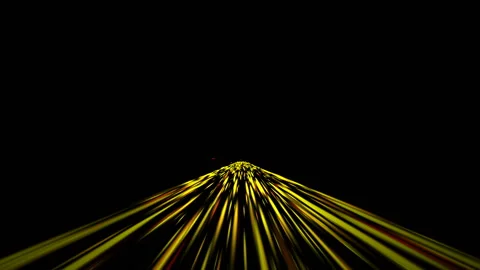 Animated computer screen saver with moving red and yellow stripes Stock Footage 92017746