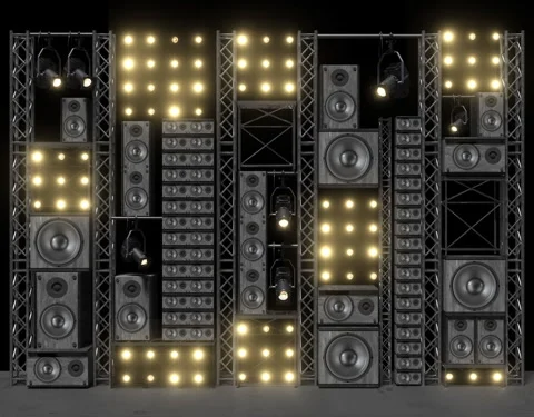 Animated Concert Background Stock Footage 244390890