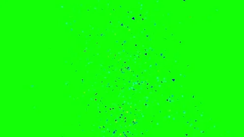 Animated Confetti explosion on green screen suitable for birthday party, etc Stock Footage 297060946