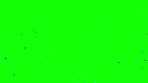 Animated Confetti explosion on green screen suitable for birthday party, etc Vídeo Stock 297060966