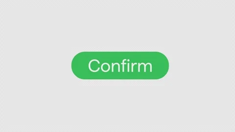 Animated Confirm to Confirmed Button Click Interaction UI Motion Graphic Overlay Video stock 343155492