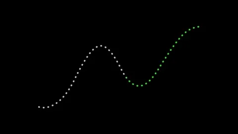 Animated connection line forming with a checkmark appearing to signify comp.. Stock Footage 321990545