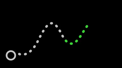 Animated connection line with a successful checkmark indicator for business.. Stock Footage 321990542