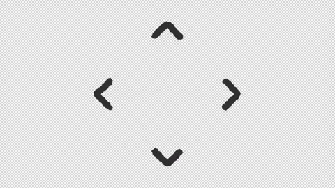 Animated connection with multiple paths charcoal stroke icon Stock Footage 340285194