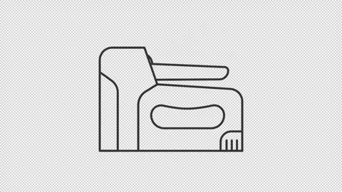 Animated construction stapler icon Stock Footage 274812295