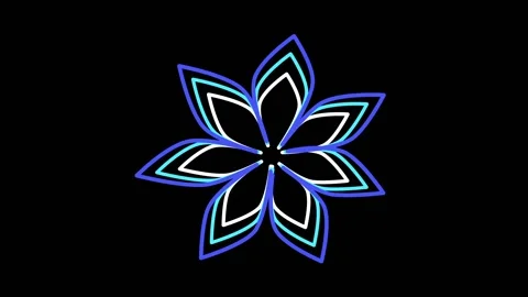Animated continuous line drawing beauty of fresh colorfool flowers for logo. Stock Footage 237808264