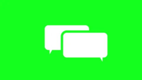 Animated conversation balloons pop up 4k looping conversation balloons Stock Footage 260589808
