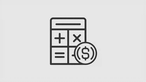 Animated conversion linear icon Stock Footage 224053407