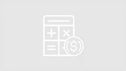 Animated conversion white line icon Stock Footage 223118970