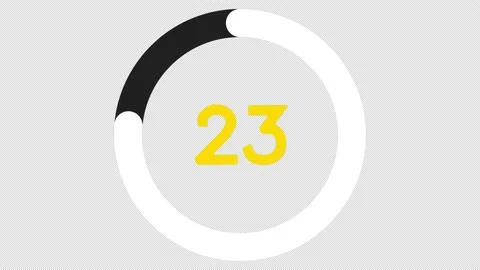 Animated countdown from 30 seconds. Stock Footage 231564909