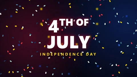 Animated Countdown American Independence Day Celebration Background. Vídeos de archivo 335671465