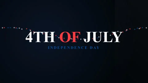 Animated Countdown American Independence Day Celebration Concept. Video stock 335734818