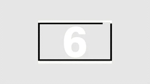 Animated countdown timer 10 second Stock Footage 276899342