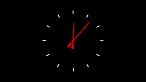 Animated Countdown Timer with Digital Interface Stock Footage 281759142