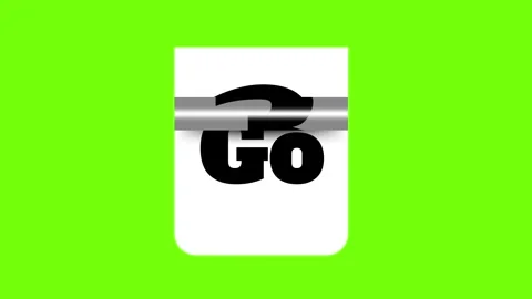 Animated countdown timer with green screen and white go sign Stock Footage 329585054