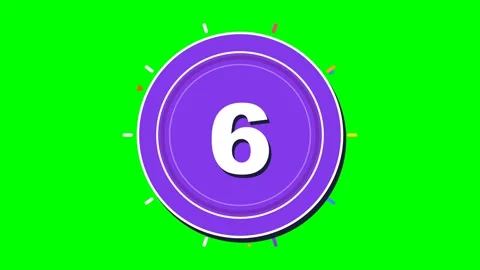 Animated Countdown Timer With Progress Bar and Chroma Key Background Stock-Footage 348191219