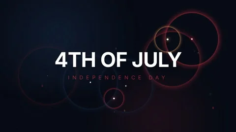 Animated countdownt 4th of July Independence Day Celebration. Vídeos de archivo 335670067