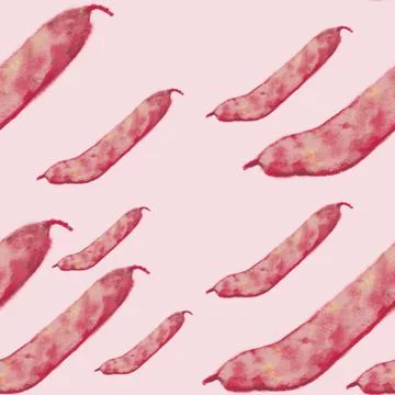 Animated Cranberry bean pattern, ideal footage for themes such as cooking and Stock Illustration