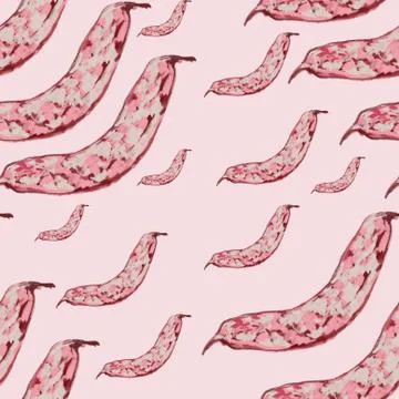 Animated Cranberry bean pattern, ideal footage for themes such as cooking and Illustrazione stock