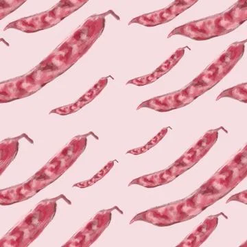 Animated Cranberry bean pattern, ideal footage for themes such as cooking and Illustrazione stock