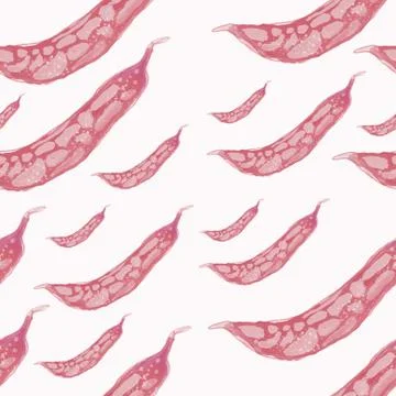Animated Cranberry bean pattern, ideal footage for themes such as cooking and Illustrazione stock