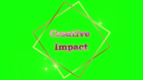 Animated creative impact text on green screen background Stock Footage 337602460