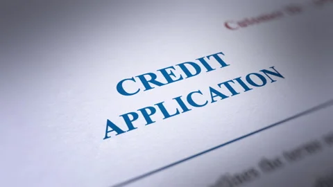 Animated Credit Application Stock Footage 259003684