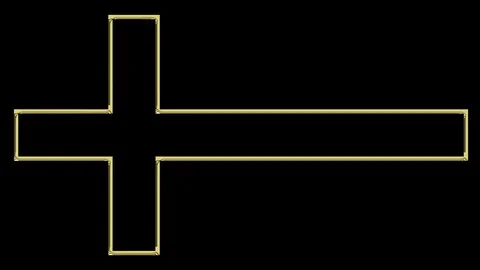 Animated Cross Contour Vertical Stock Footage 128958648