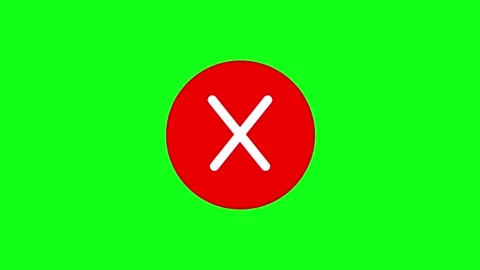 Animated cross Icon with green screen background. Stock Footage 313175007